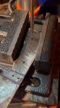 Drilling Pin Holes for Knife Handles #blacksmith #forge #edc #fyp #blade #veteran