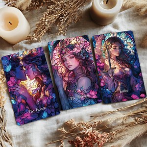 Glass Bloom Tarot Deck, Tarot Card Deck With Guidebook, Unique Tarot Cards, 78 Cards, Oracle Deck, Future Telling, Witchy Gift for Beginners - Etsy
