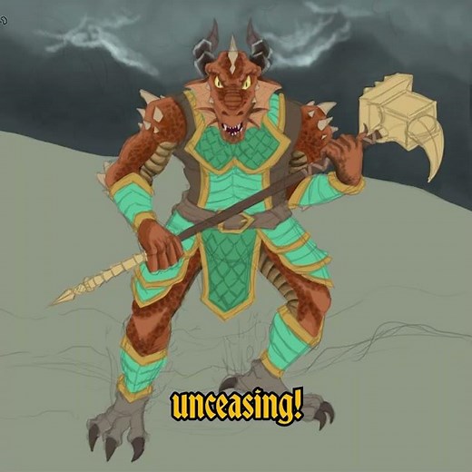 Painting a Dragonborn Barbarian // Photoshop Speedpaint // #art #shorts #dnd