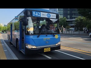 (서울 시내버스) 자일대우버스 NEW BS106 뉴 로얄시티 NGV 좌석형 2014년7월식 대원여객 542번 6361호 영상 2022.06.16 1080P-4K-60FPS