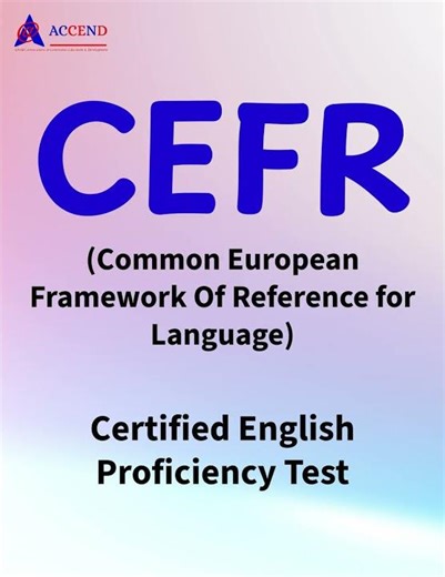 CEFR English Proficiency Certified Test