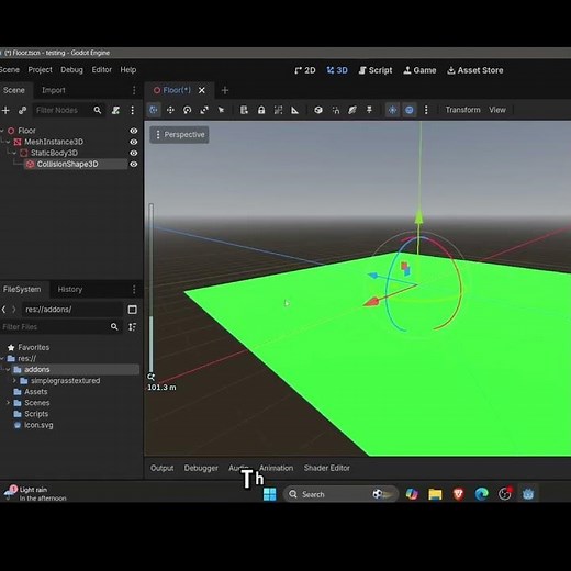 Fastest way to add Collision Shape in Godot #gaming #godot #indiedev #tutorial #games #shorts