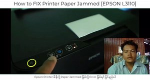 43 reactions · 23 shares | Epson Printer မီးနီတာကို ပြင်နည်း How to fix Epson Printer Errors | Sayar Aung Aung Institute | Facebook