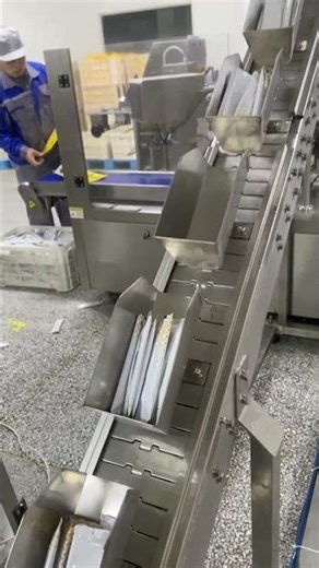 Pouch automatic sorting counting with pouch packaging machine