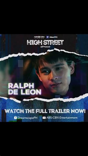 Catch Ralph de Leon in the upcoming show presented by ABS-CBN Studios, iWantTFC, and Dreamscape Entertainment Production, directed by Onat Diaz and Lino Cayetano, HIGH STREET #HighStreet Watch the official trailer here: FB: https://tinyurl.com/HSOfficialTrailer YT: https://youtu.be/nVOoEr46_kl @ralph_dl #TeamMercator #EmpirePHTalents | Mercator Artist and Model Management, Inc.