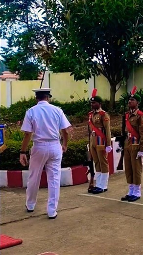 Indian navy officer parade inspection mere desh me mahamano ko song #ncccamp #indianarmy #indiannavy