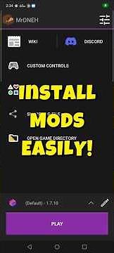 Install Mods Easily With Java Minecraft On Android Fabric Amethyst Launcher