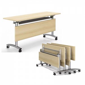 [Hot Item] Modern Cheap Office Desk Metal Legs Folding Computer Table for Two People
