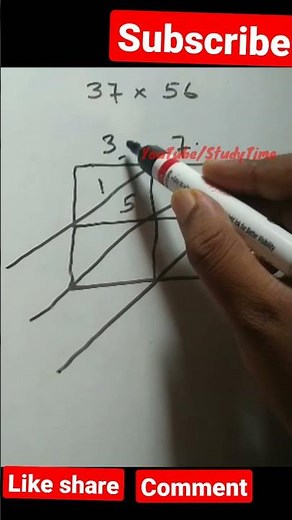 Chinese Multiplication method (Lattice multiplication,Italian method, Chinese lattice ) || StudyTime