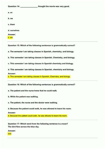 Grammar Practice Test Hesi A2 video