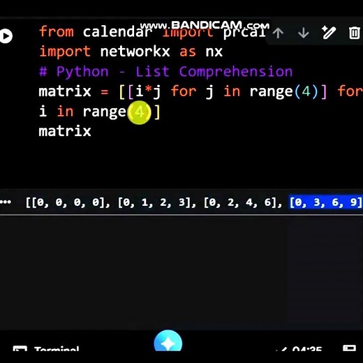 Python List How do I create a "Matrix" #coding #python #learnpython #shorts
