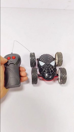 Mini Spider-Man car with DC motor / upgrade normal car to RC car / Mini RC car Powered by DC motor