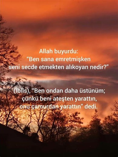 beni namaza baslatan o ayet araf suresi 12