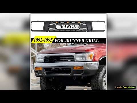 Front Grill TRD style WLights Fits For Toyota 4RUNNER 19921995 Modification Hilux Surf Racing grill