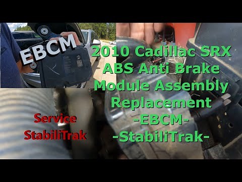 2010 Cadillac SRX ABS Anti Brake Pump Module Assembly Replacement EBCM - StabiliTrak