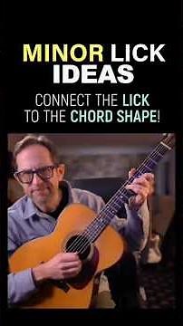 Minor licks that connect to basic cord shapes for this weeks lesson - see related video for lesson