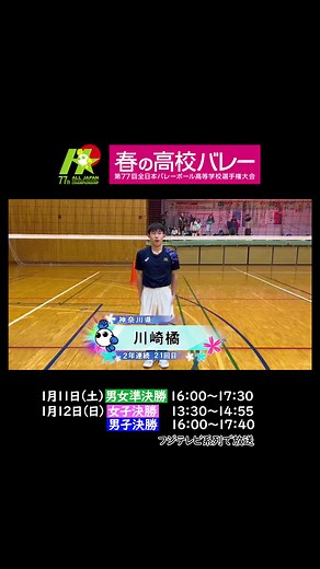 春高バレー 川崎橘高校の魅力を紹介🌸
