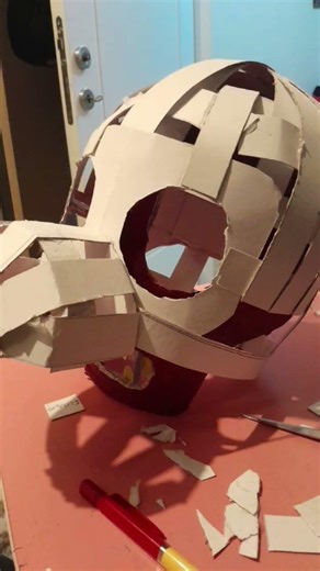 Springtrap Mask – Handmade from Cardboard#fnaf #tutorial #cosplay #fnafcosplay #springtrap #mask