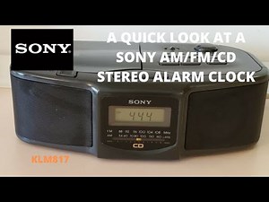 A look at a Sony AM/FM/CD alarm clock radio