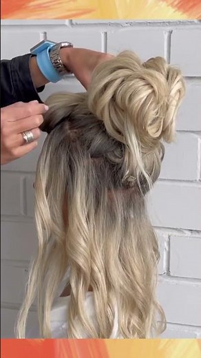 Updo hairstyle tutorial for wedding - the easiest way!