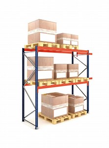 Rack Industrial Metálico 3,9m A x 2,5m L x 1m P 1.000kg/nivel - Nibec