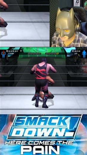 WWE Kane vs Booker T smackdown pain PS2 #ps2 #wwe #jifsun #shorts #gameplay #nxt