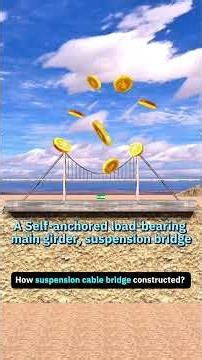 how cable suspension bridge construct #cablebridge