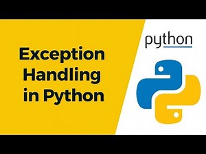 Python Tutorial 28 - Exception Handling in Python