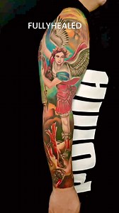fullyhealed👌🏻 #Cebu #philippines #Abby #abbytattoo #ladytattooer #abbybuenaventura #fypシ゚ #headhunternumbingspray #fullsleevetattoo #cebutattooartist | Abby Buenaventura
