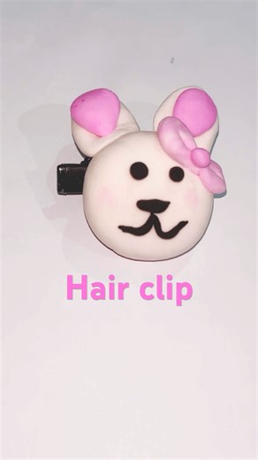 #hairclipslatest #hairclipideas #diy hairclip #hairclipwithclay #clayart#cute baby hairclip