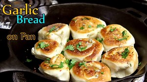 Make these fluffy, melt in mouth amazing garlic bread rolls on pan.Here are the links to full recipe: https://www.youtube.com/watch?v=6yaMdfQv7JQ http://foodsandflavorsbyshilpi.com/garlic-bread-rolls-recipe-on-pantawa-no-oven-garlic-bread-rolls-recipe-garlic-bread-recipe-without-oven-on-pan/ | Foods And Flavors