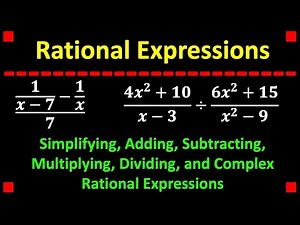 Review of Rational Expressions for Pre-Calculus Students
