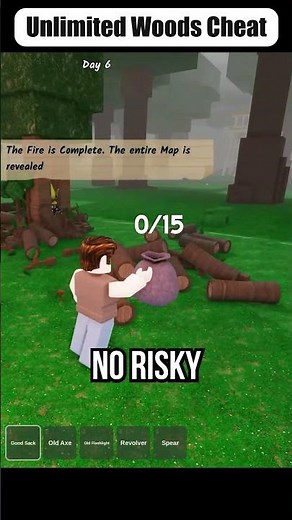 Fastest Way to Get Unlimited Wood in 99 Nights #99nightintheforest #roblox