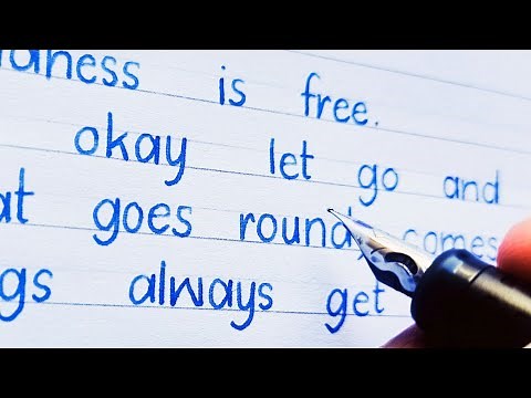 Neat and Clean, Beautiful handwriting Style like a PRINT | Pencil Calligraphy | English writing