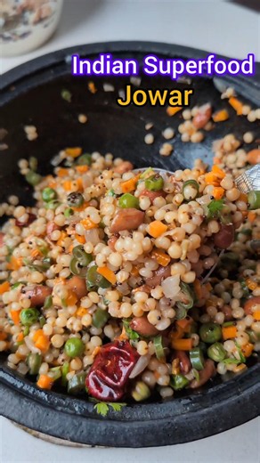 Healthy Indian Upma made with Jowar. #indiansuperfood #glutenfreerecipes