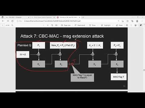 CBC-MAC: Message Extension Attack