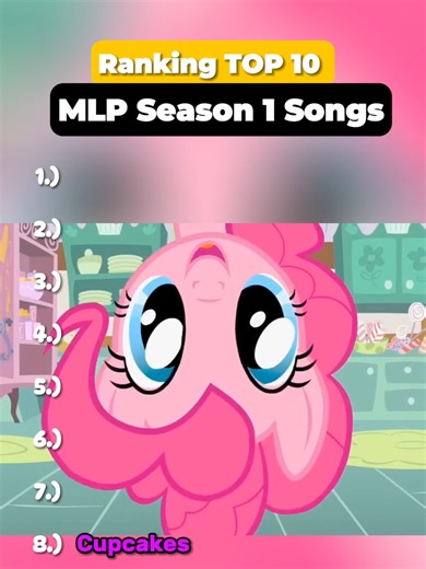 Ranking TOP 10 Best Songs from My Little Pony Season 1#friendshipismagic #mlp #mylittlepony #pinkiepie