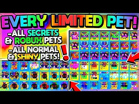 🤑EVERY *LIMITED* PET!! ALL SHINY SECRETS & ROBUX PETS!! - Mining Simulator 2 (Roblox)