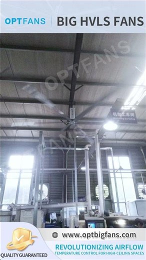 OPTFANS — The Smart Ventilation and Cooling Solution for Large Spaces.