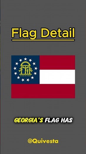 Can You Guess Georgia State Flag Quiz? | USA 50 States Quiz #shorts