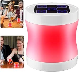 Automatic Dice Roller, Electronic Dice Roller Cup, Simulates The Sound of Real Dice Shaking Includes 3 Dice Game Modes, Electronic Dice Generator for KTV Pub Bar Party Game(White)