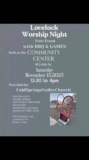 Worship !!!!!! Saturday 11/15/2025!!!! 🙌🏼 🔥 Cold Springs Valley Church, Lovelock Campus #share #Worshipnight2025 #Lovelock #Nv #Nevada | Cold Springs Valley Church