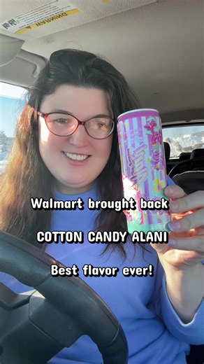 Best flavor of Alani Nu ever🍬🩷 Go grab yours at Walmart today! They have them in the 19.95 cases at least that’s how I bought mine! #cottoncandyalani #alaninu #momfuel #walmartfinds #momlife