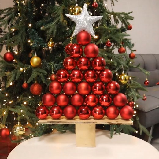9.3K views · 72 reactions | DIY red ornament tree | Life and Fun Story | Facebook