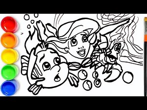 How to Draw Ariel The Little Mermaid | Drawing Ariel | Disney Princess | Princess Ariel
