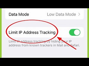 What is Limit iP Address Tracking in iPhone 14