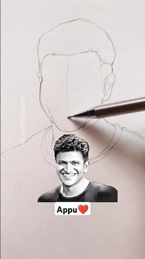 Appu❤️ Puneet Rajkumar Drawing #karnataka #drawing #art