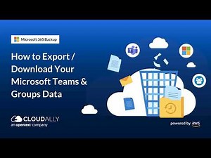 How to Export your MS Teams and Groups Data to your own storage