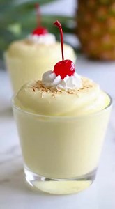 Two-Ingredient Pineapple Cream Cups Description Two-Ingredient Pineapple Cream Cups are light, creamy, and refreshing no-bake desserts made with sweet pineapple and smooth cream cheese. They have a tropical flavor and a silky texture, perfect for quick treats, summer parties, or individual dessert cups. Ingredients 8 oz (225 g) cream cheese, softened ½ cup crushed pineapple, well drained (Only 2 ingredients!) Steps 1. Prepare the Pineapple Drain the crushed pineapple very well to remove excess l