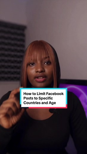 How To Limit Facebook Posts to Specific Locations and Age #facebook